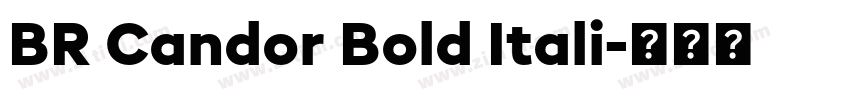 BR Candor Bold Itali字体转换